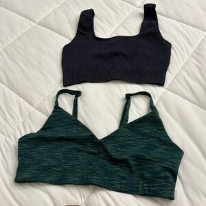 Outdoor voices green sports bra & target sports bra bundle